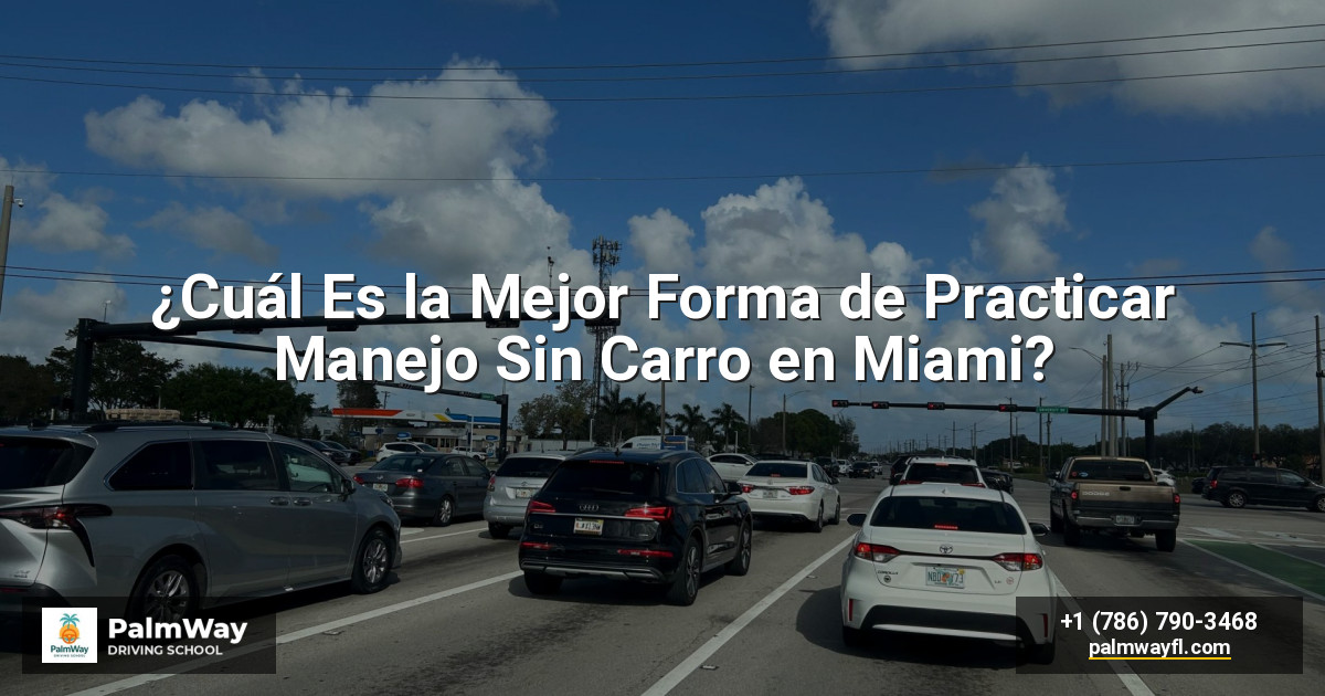¿Cuál Es la Mejor Forma de Practicar Manejo Sin Carro en Miami?