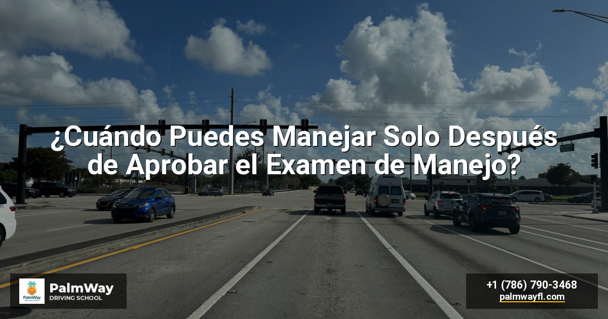 ¿Cuándo Puedes Manejar Solo Después de Aprobar el Examen de Manejo?