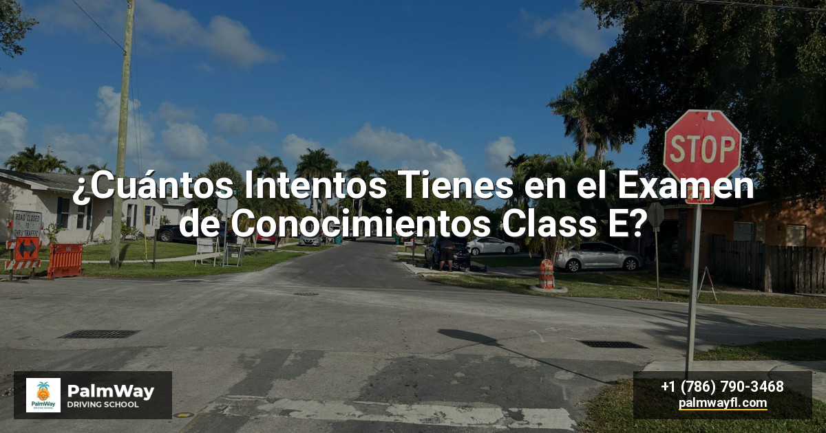¿Cuántos Intentos Tienes en el Examen de Conocimientos Class E?