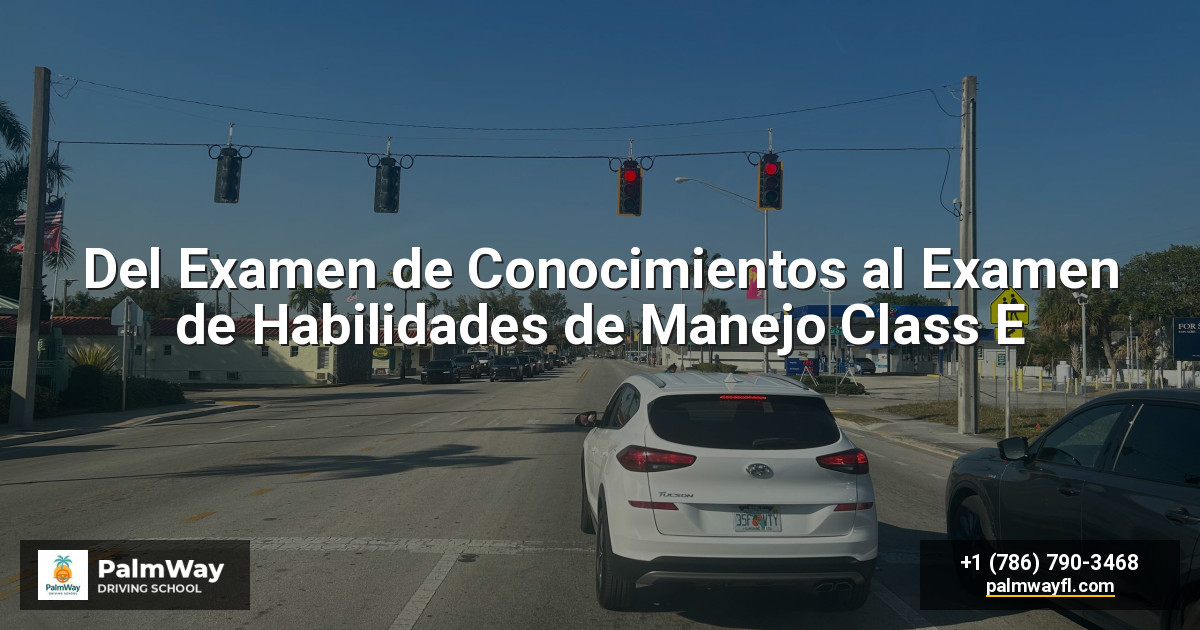 Del Examen de Conocimientos al Examen de Habilidades de Manejo Class E