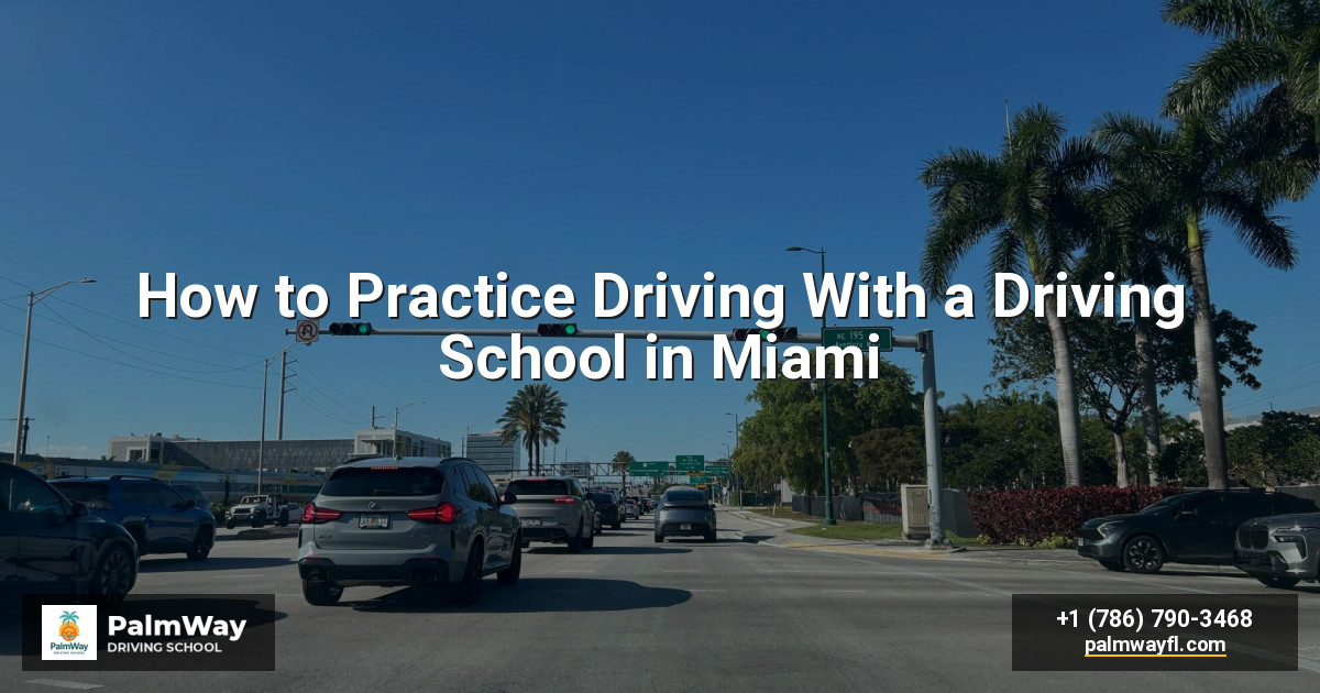 How to Practice Driving With a Driving School in Miami