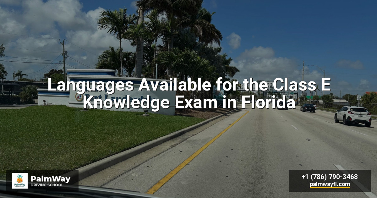 Languages Available for the Class E Knowledge Exam in Florida