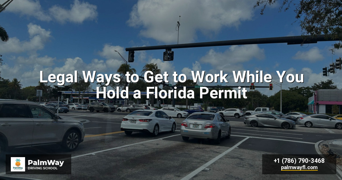 Legal Ways to Get to Work While You Hold a Florida Permit