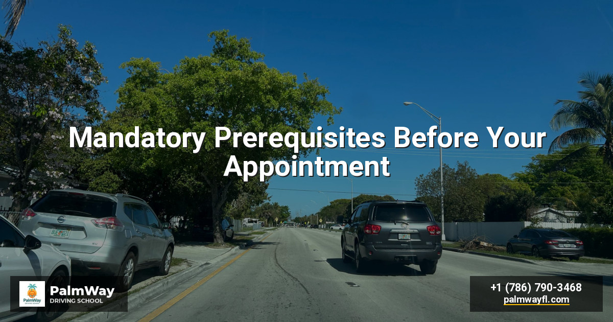 Mandatory Prerequisites Before Your Appointment