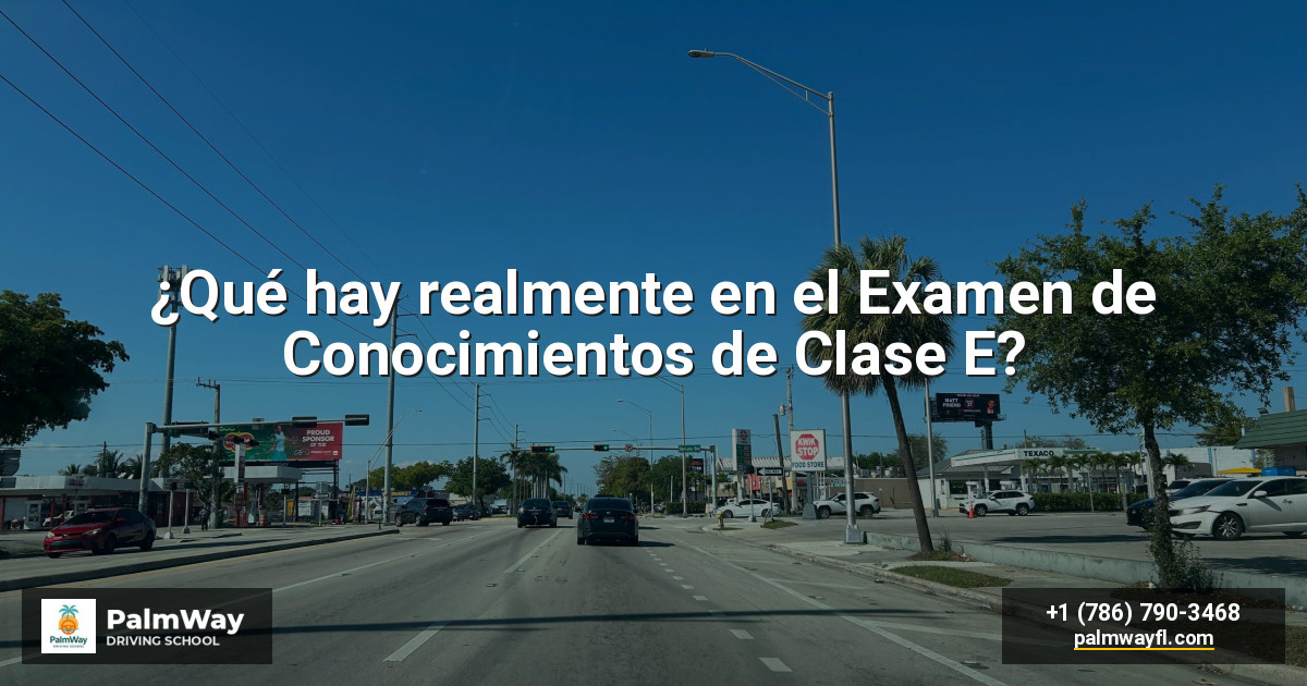 ¿Qué hay realmente en el Examen de Conocimientos de Clase E?