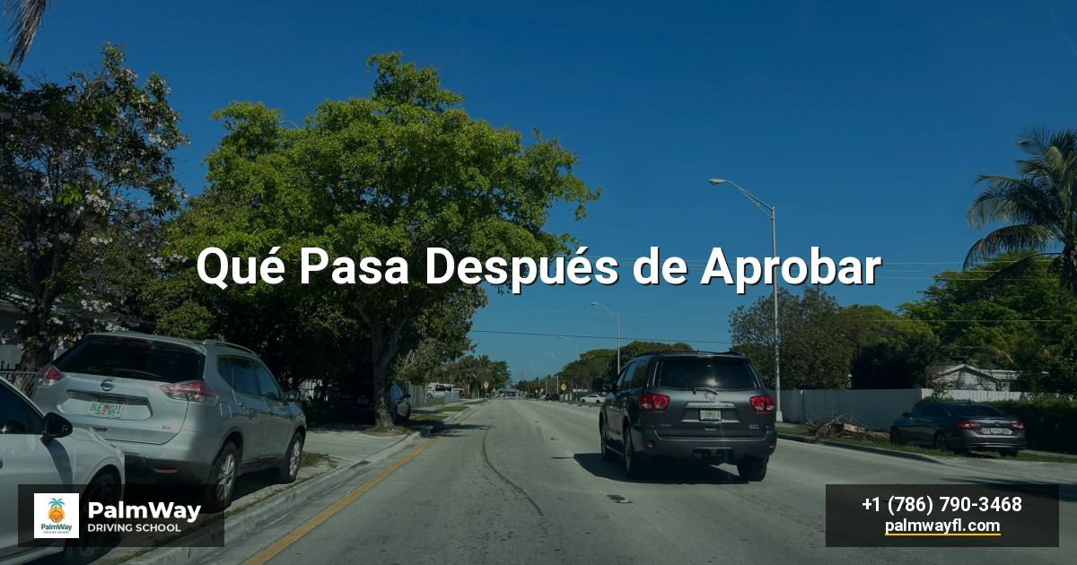 Qué Pasa Después de Aprobar