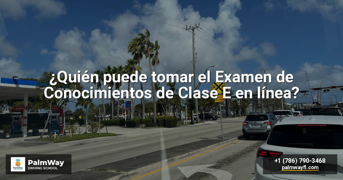 ¿Quién puede tomar el Examen de Conocimientos de Clase E en línea?