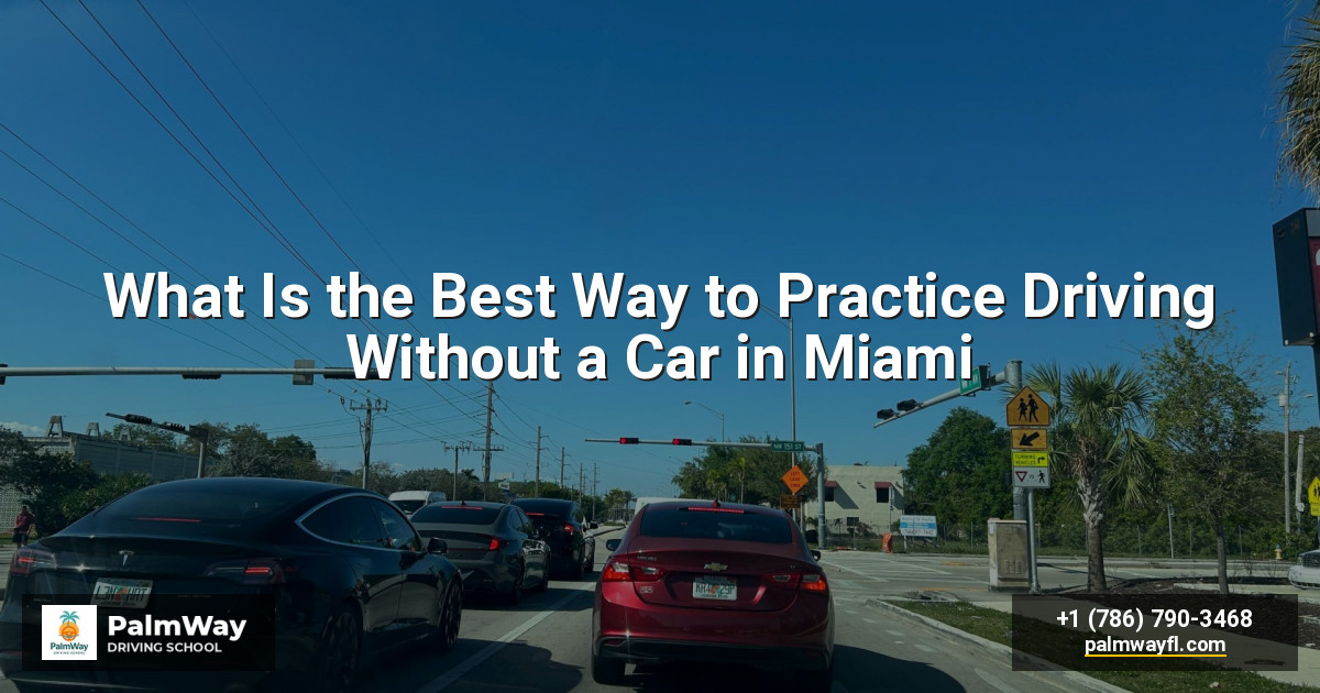 What Is the Best Way to Practice Driving Without a Car in Miami