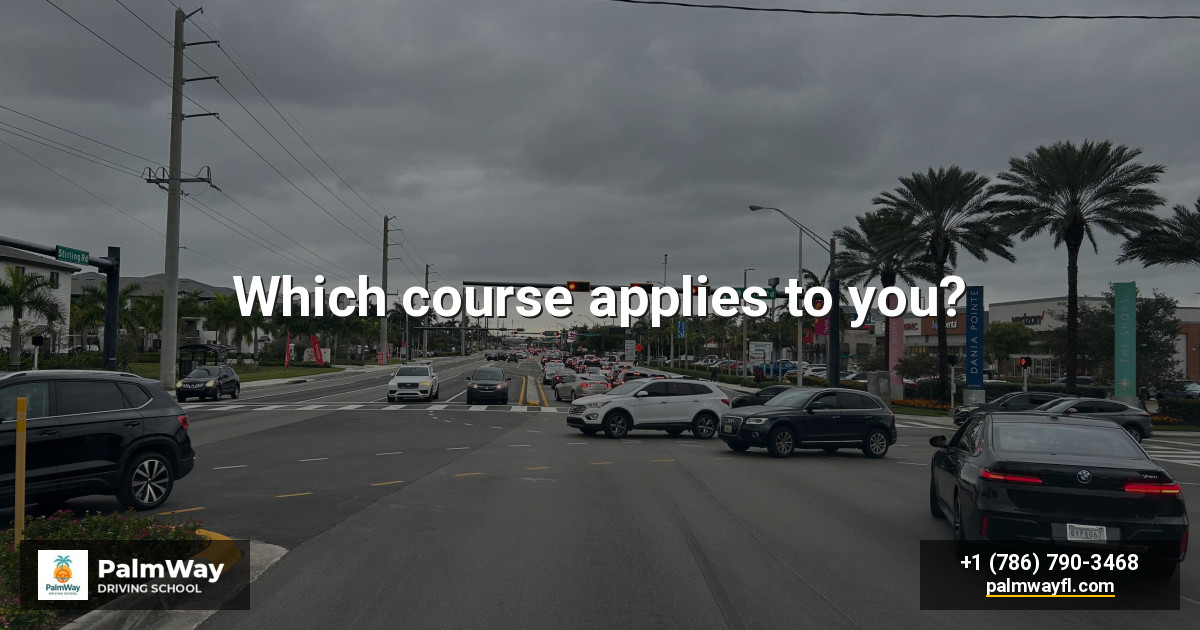 Which course applies to you?
