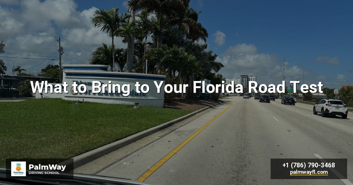 Qué llevar a tu examen de manejo de Florida