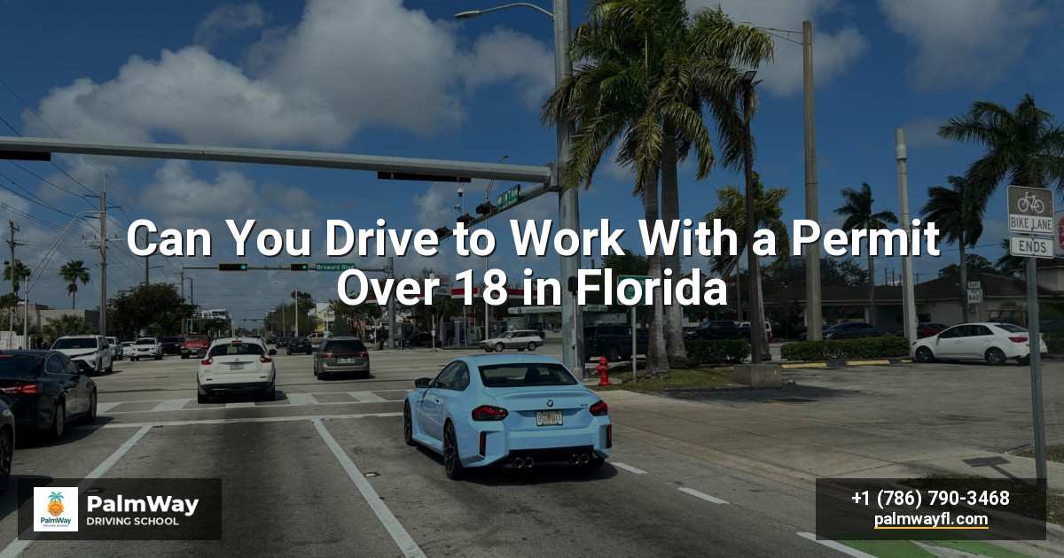 Can You Drive to Work With a Permit Over 18 in Florida